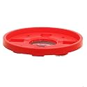 Kuber Industries Plastic Cylinder Trolley with Wheels/Gas Trolley/LPG Cylinder Stand (Red, CTKTC30611)