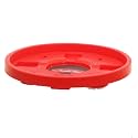 Kuber Industries Plastic Cylinder Trolley with Wheels/Gas Trolley/LPG Cylinder Stand (Red, CTKTC30611)
