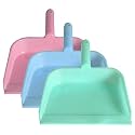 Kuber Industries Plastic Lightweight 10" Dustpan With Comfort Grip Handle for Easy Sweep Broom, Pack of 3 (Pink &amp; Blue &amp; Green)