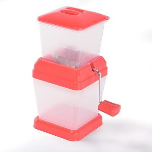 kuber industries plastic manual vegetable chopper for kitchen with lid hygienic multipurpose fruit veggies amp onion cutter amp slicer - perfect for chopping slicing amp daily use  neon green