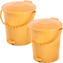 KUBER INDUSTRIES Plastic Pedal DustbinWastebin With Handle