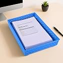 Kuber Industries Plastic 3 Pieces Solitaire Stationary Office Documents/Papers/Letters/folders Holder Desk Organizer Tray (Coffee),CTKTC043768