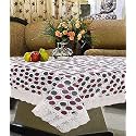 Kuber Industries 3D Checkered Design PVC 6 Seater Dining Table Cover 60"x90" (Brown) - CTKTC040120