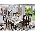 Kuber Industries Polka Dots Print Table Cloth 6 Seater|Waterproof Dining Table Cover 6 Seater|Table Protector for Indoor &amp; Outdoor 90x60 (Multi)