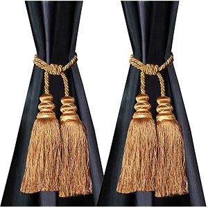 Kuber Industries Polyester Curtain Tie Back Tassel