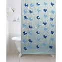 Kuber Industries Polyvinyl Chloride Floral Shower Curtain