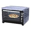 Kuber Industries 3D Checkered Design PVC Microwave Oven Full Closure Cover for 23 Litre (Light Brown)-KUBMART09979