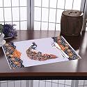 Kuber Industries PVC 6 Pieces Dining Table Placemat Set (White) -CTLTC011130