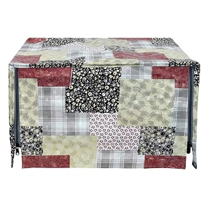 kuber industries pvc designer microwave oven cover23 ltr multicolor-hs43kubmart25979