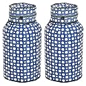 Kuber Industries PVC Circle Print Waterproof and Dustproof Cylinder Cover For Home &amp; Kitchen (Cream)