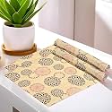 Kuber Industries Polyvinyl Chloride printed Rangoli Printed Shelf Liners for Kitchen Shelves,cupboards,Wardrobe,Drawer, 5 Mtr- Pack of 2 (Sand, Multicolor)