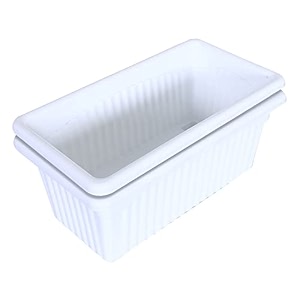 kuber industries rectangular jupiter plastic window potflower planter for home amp balconygarden 14 inches pack of 2 white