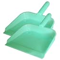 Kuber Industries Round 10" Plastic Dustpan, Pack of 2 (Green)