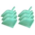 Kuber Industries Round 10" Plastic Dustpan, Pack of 6 (Green)