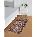 Kuber Industries Bedside Runner for Bedroom & Living Room | Lexus Home Decor Carpet | Anti Skid Carpet Rug Mat | Kitchen Runner | 22x55 | Brown