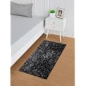 Kuber Industries 22x55 Bedside Runner for Bedroom & Living Room | Lexus Anti Skid Home Decor Carpet Runner for Kitchen | Gray
