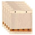 Kuber Industries Clothes Organizer For Wardrobe (Pack of 5) - Single Storage Organizer For Saree | Salwar Suit | Lehenga Chunni - Dress Organizer For Wardrobe - Single Saree Covers With Button (Cream)