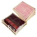 Kuber Industries Saree Cover | Single Packing Zip Closure Clothes Storage Bag | Wardrobe Organizer | Palki Packing Saree Cover | Pack of 6 | Pink