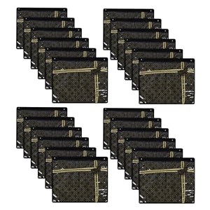 kuber industries saree storage bag  clothes storage bag  wardrobe storage bag  single packing cloth storage bag  top visible window saree bag  bow golden dot  pack of 24  black