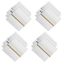 Kuber Industries (Set of 12) Handkerchief | Premium Cotton Men's Handkerchief | Hanky Set for Men | Hand Rumal for Boys | Lining Design | White