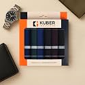 Kuber Industries 6 Pcs Set Handkerchief for Men Cotton | Hanky Set for Men Everyday Use | Rumal for Gents | Gentle and Absorbent Hankies/Handkerchief for Boys | Dark Color