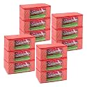 Kuber Industries Clothes Organizer For Wardrobe (Pack of 6) - Storage Organizer For Saree | Shirts | Salwar Kameez - Dress Organizer For Wardrobe - Saree Covers With Zip (Polka Dots) (Black and White)