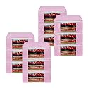 Kuber Industries (Set of 6) Saree Organizer for Wardrobe - Foldable Cloth Storage Box for Clothes | Petticoat | Sari | Lehenga | Dress - Almirah &amp; Underbed Bags with Zip Cover (Printed Design) (Pink)