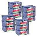 Kuber Industries Clothes Organizer For Wardrobe (Pack of 6) - Storage Organizer For Saree | Shirts | Salwar Kameez - Dress Organizer For Wardrobe - Saree Covers With Zip (Polka Dots) (Black and White)