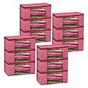 Kuber Industries Clothes Organizer For Wardrobe (Pack of 6) - Storage Organizer For Saree | Shirts | Salwar Kameez - Dress Organizer For Wardrobe - Saree Covers With Zip (Polka Dots) (Black and White)