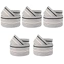 Kuber Industries Stackable Storage Basket|Foldable Toy Storage Bin|Wardrobe Organizer For Clothes|3 Different Sizes (Grey) (Pack Of 1)