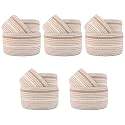 Kuber Industries Stackable Storage Basket|Foldable Toy Storage Bin|Wardrobe Organizer For Clothes|3 Different Sizes (Grey) (Pack Of 1)