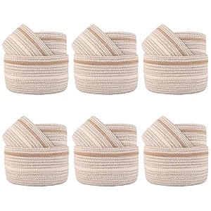 kuber industries stackable storage basketfoldable toy storage binwardrobe organizer for clothes3 different sizes grey pack of 1