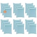 Kuber Industries Set of 3 Polyester Mesh Laundry Bag with Zip | Reusable Washing Bags for Washing Machine | Ideal for Lingerie, Delicate Fabrics &amp; Shoes Protection | YZ-6-BLU | Plain - Blue