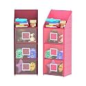 Kuber Industries Cotton 2 Pieces Wall Hanging Magazine Letter Holder (Cream &amp; Maroon) -CTKTC7255