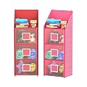 Kuber Industries Cotton 2 Pieces Wall Hanging Magazine Letter Holder (Cream &amp; Maroon) -CTKTC7255