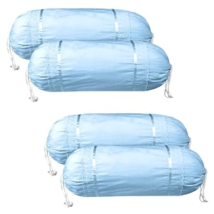 kuber industries set of 2 bolsterside pillow cover  1634x3234 cylindrical maslandmasand long pillow cover for diwan pillows  gold amp maroon