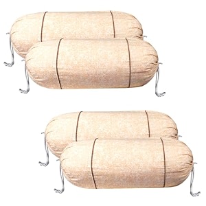 kuber industries set of 2 bolsterside pillow cover  1634x3234 cylindrical maslandmasand long pillow cover for diwan pillows  gold amp maroon