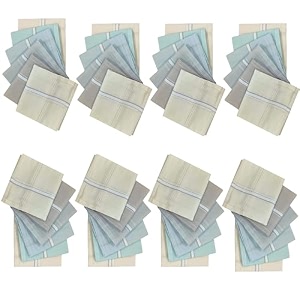 kuber industries set of 6 handkerchief  premium cotton men39s handkerchief  hanky set for men  hand rumal for boys  lining design  dark color