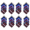 Kuber Industries (Set of 6) Handkerchief | Premium Cotton Men's Handkerchief | Hanky Set for Men | Hand Rumal for Boys | Lining Design | Dark Color
