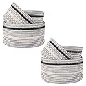 Kuber Industries Stackable Storage Basket|Foldable Toy Storage Bin|Wardrobe Organizer For Clothes|3 Different Sizes (Grey) (Pack Of 1)