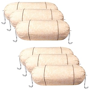 kuber industries set of 2 bolsterside pillow cover  1634x3234 cylindrical maslandmasand long pillow cover for diwan pillows  gold amp maroon