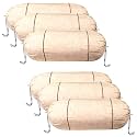 Kuber Industries Set of 2 Bolster/Side Pillow Cover | 16"x32" Cylindrical Masland/Masand Long Pillow Cover for Diwan Pillows | Gold &amp; Maroon