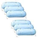 Kuber Industries Set of 2 Bolster/Side Pillow Cover | 16"x32" Cylindrical Masland/Masand Long Pillow Cover for Diwan Pillows | Gold & Maroon