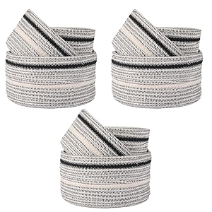 kuber industries stackable storage basketfoldable toy storage binwardrobe organizer for clothes3 different sizes grey pack of 1