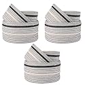 Kuber Industries Stackable Storage Basket|Foldable Toy Storage Bin|Wardrobe Organizer For Clothes|3 Different Sizes (Grey) (Pack Of 1)