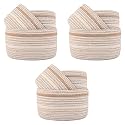 Kuber Industries Stackable Storage Basket|Foldable Toy Storage Bin|Wardrobe Organizer For Clothes|3 Different Sizes (Grey) (Pack Of 1)