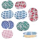 Kuber Industries 3 Piece Cotton 50 TC Roti Fittedsheet Cover Set - Assorted(3 Piece Roti Cover Set)