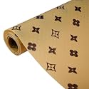 Kuber Industries Shelf Liner | EVA Kitchen Cabinet Shelf Protector | Kitchen Liners for Cabinets and Drawers | Drawer Liner Mat | Star Shelf Liner Cabinet Mat | 3 MTR | Brown