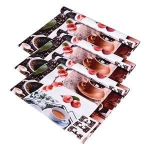 kuber industries pvc shelf liner  kitchen cabinet protector  drawer liner mat  cup-design roll  3 mtr  pack of 3  coffee