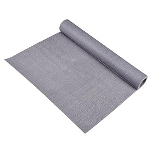 kuber industries pvc shelf liner  solid kitchen cabinet shelf protector  kitchen liners for cabinets and drawers  drawer liner mat  texture shelf liner cabinet mat  5 mtr  gray